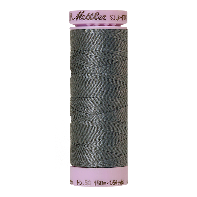 Silk-Finish Cotton 50, 150m - Quiet Shade: Reines Baumwollgarn aus 100% langstapliger, ägyptischer Baumwollte von Amann Mettler