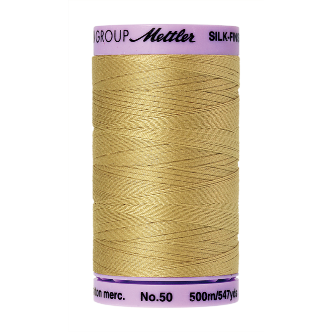 Silk-Finish Cotton 50, 500m - New Wheat: Reines Baumwollgarn aus 100% langstapliger, ägyptischer Baumwollte von Amann Mettler