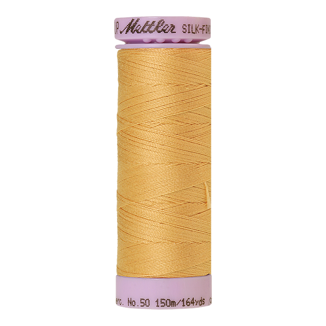 Silk-Finish Cotton 50, 150m - Candlelight: Reines Baumwollgarn aus 100% langstapliger, ägyptischer Baumwollte von Amann Mettler