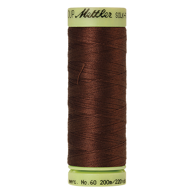 Silk-Finish Cotton 60, 200m - Redwood: Reines Baumwollgarn aus 100% langstapliger, ägyptischer Baumwollte von Amann Mettler