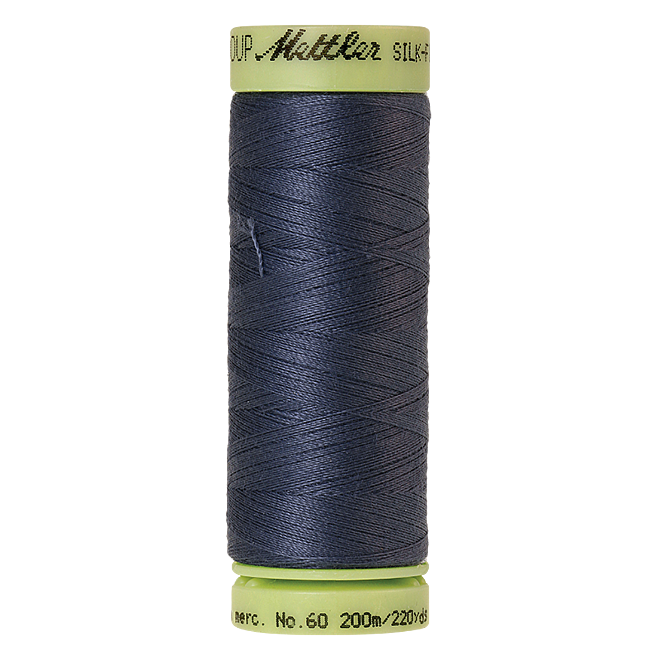 Silk-Finish Cotton 60, 200m - Blue Shadow: Reines Baumwollgarn aus 100% langstapliger, ägyptischer Baumwollte von Amann Mettler