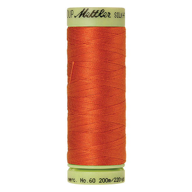 Silk-Finish Cotton 60, 200m - Mandarin Orange: Reines Baumwollgarn aus 100% langstapliger, ägyptischer Baumwollte von Amann Mettler