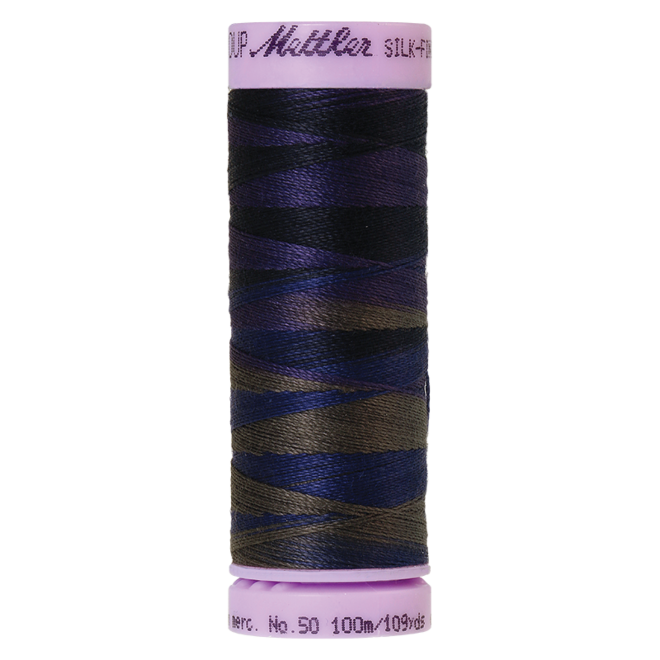 Silk-Finish Multi 50, 100m - Deep Night : Reines Baumwollgarn aus 100% langstapliger, ägyptischer Baumwollte von Amann Mettler