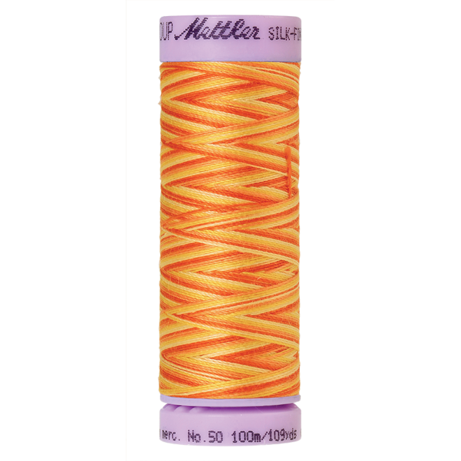 Silk-Finish Multi 50, 100m - Orange Ana : Reines Baumwollgarn aus 100% langstapliger, ägyptischer Baumwollte von Amann Mettler