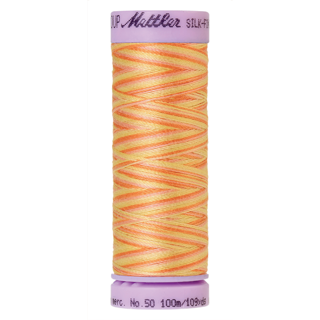 Silk-Finish Multi 50, 100m - Morning Glow : Reines Baumwollgarn aus 100% langstapliger, ägyptischer Baumwollte von Amann Mettler