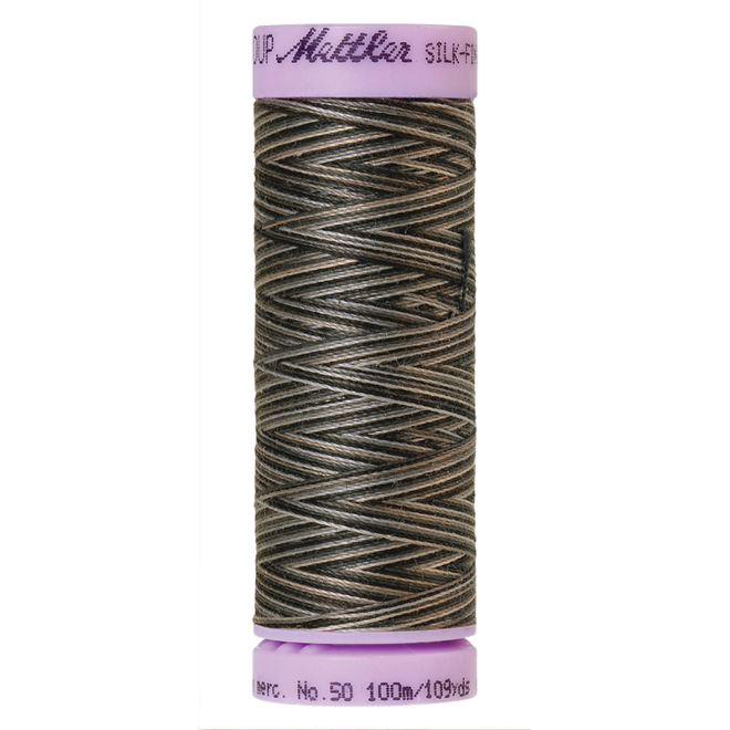 Silk-Finish Multi 50, 100m - Charcoal : Reines Baumwollgarn aus 100% langstapliger, ägyptischer Baumwollte von Amann Mettler