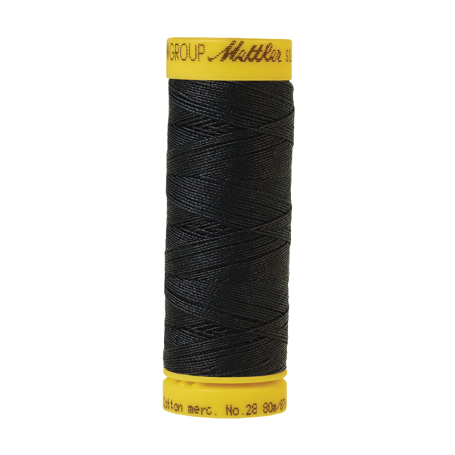 Silk-Finish Cotton 28, 80m - Space: Reines Baumwollgarn aus 100% langstapliger, ägyptischer Baumwollte von Amann Mettler