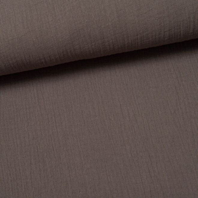 Musselin "Uni" dunkelgrau