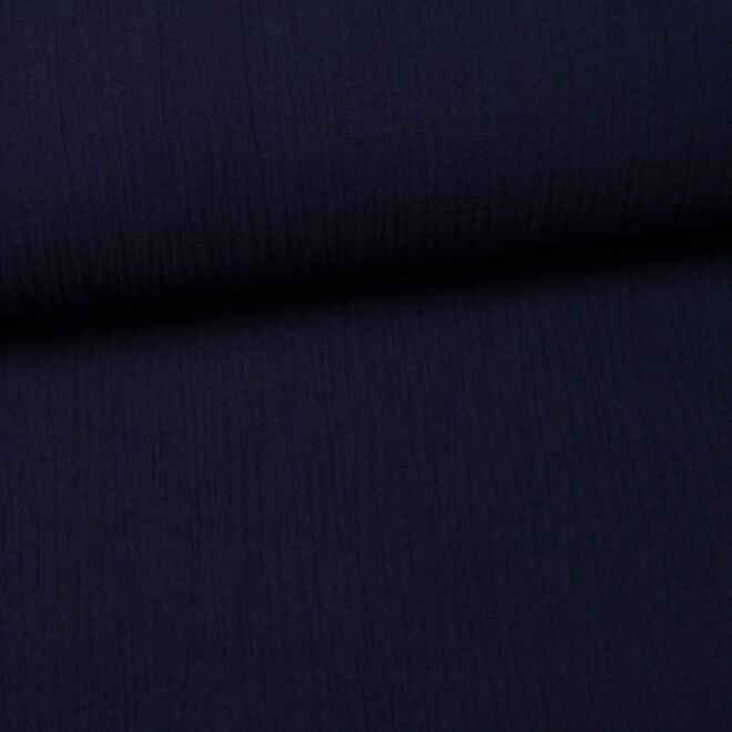 Musselin "Uni" navy