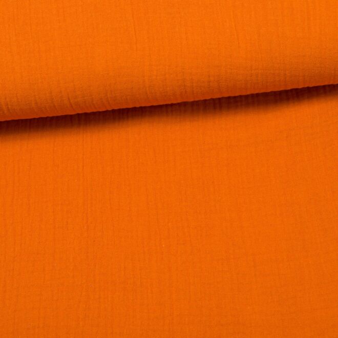 Musselin "Uni" dunkles orange