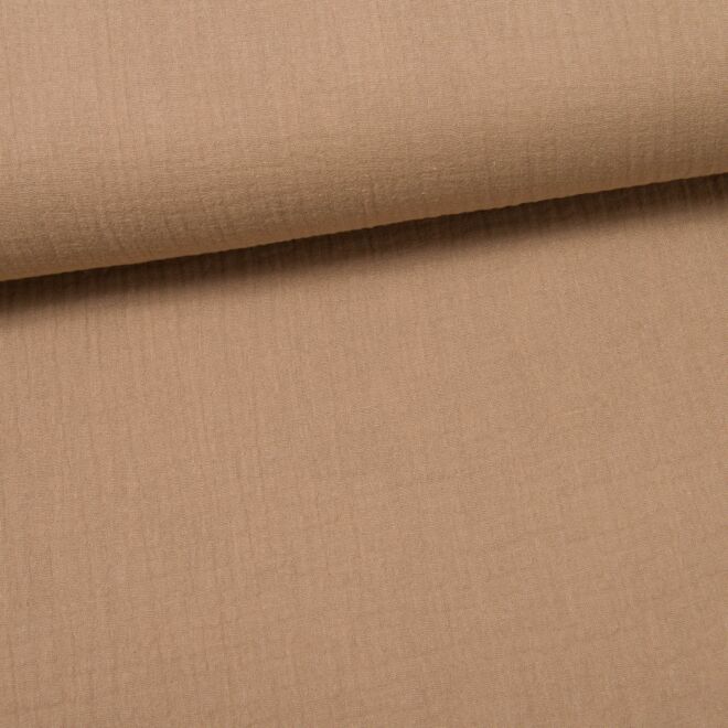 Musselin "Uni" taupe