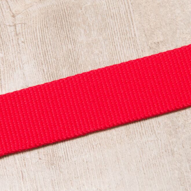 30mm Gurtband "Clyde" Uni rot