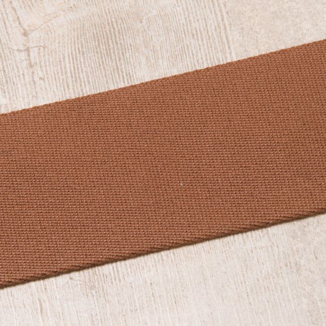 50mm Gurtband "Bonnie" schokobraun