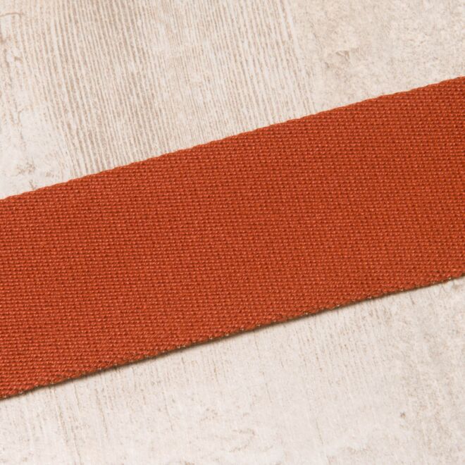 40mm Gurtband "Bonnie" Uni rostrot