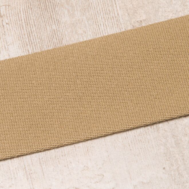 50mm Gurtband "Bonnie" Uni sand
