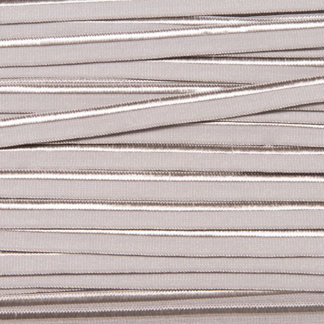 Elastisches Paspelband mittelgrau