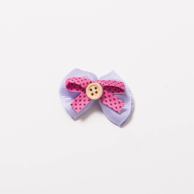 Grosgrain-Schleife Double 4cm mauve