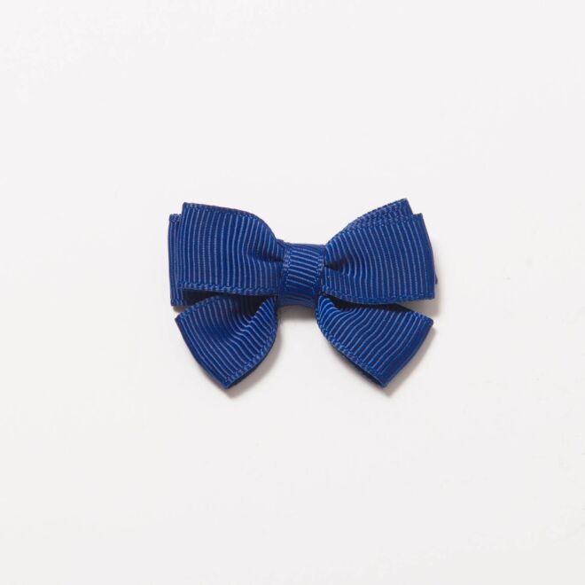 Grosgrain-Schleife Uni 4,5cm navy