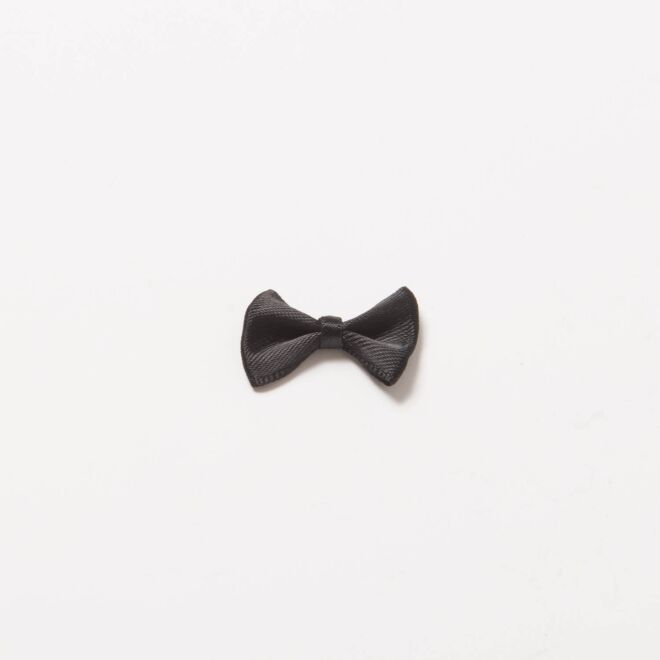 Satinschleife 2,5cm schwarz