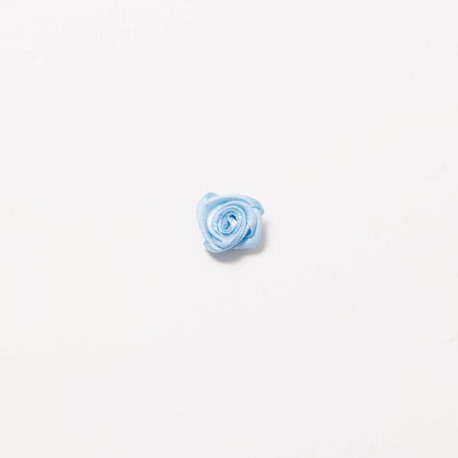 Satinrose 1,5cm hellblau