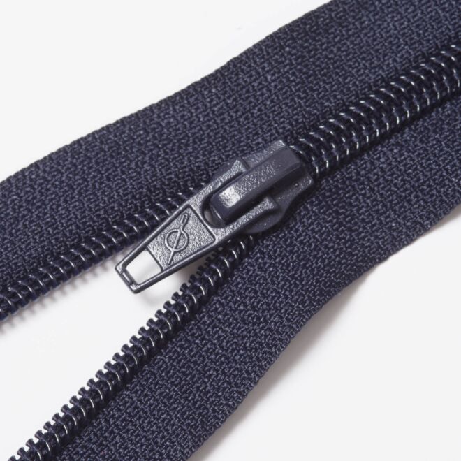 Teilbarer Nylon Reißverschluss, 6mm, navy