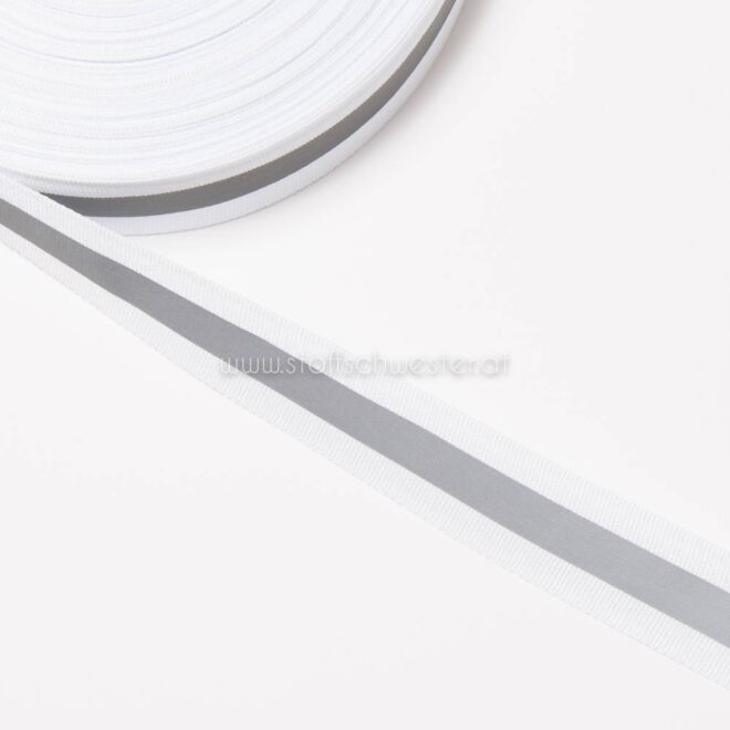 25mm Reflektorband weiß
