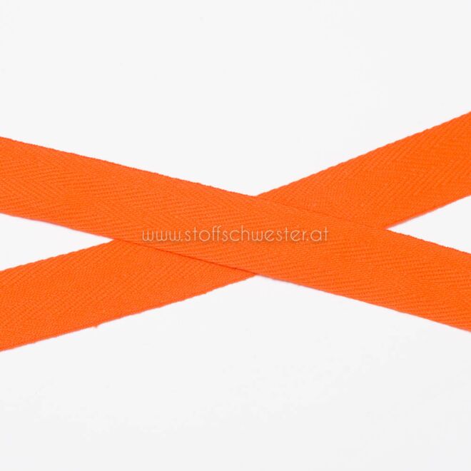 20mm Baumwollköperband orange