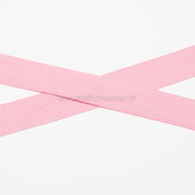 20mm Baumwollköperband altrosa