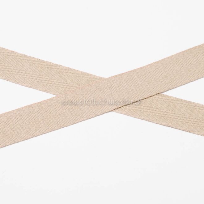 20mm Baumwollköperband sand
