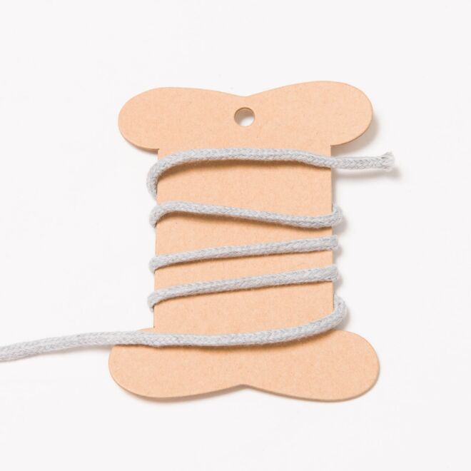 3mm Baumwollkordel hellgrau