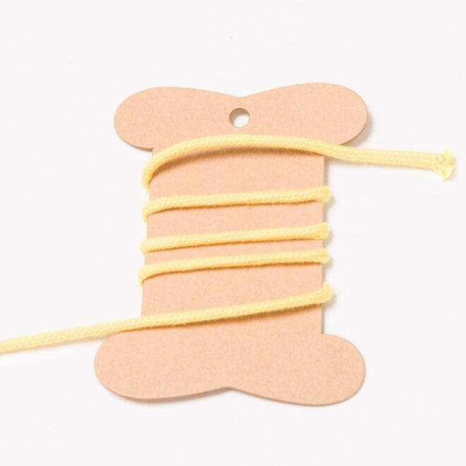 3mm Baumwollkordel gelb