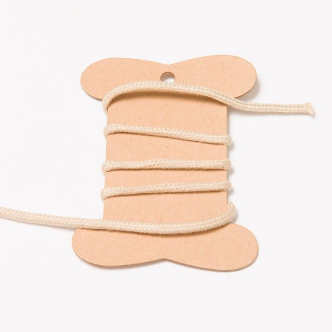 3mm Baumwollkordel beige