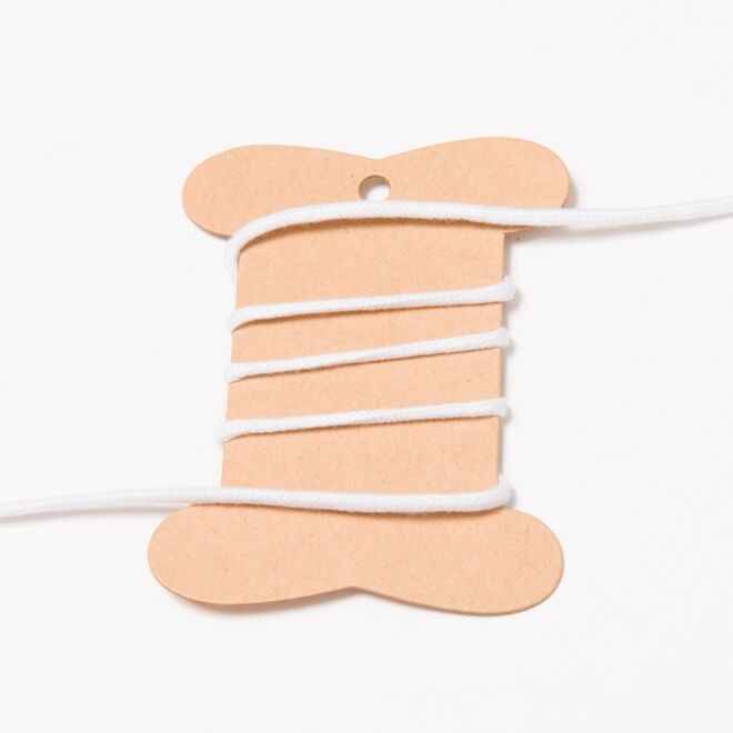 3mm Baumwollkordel weiß