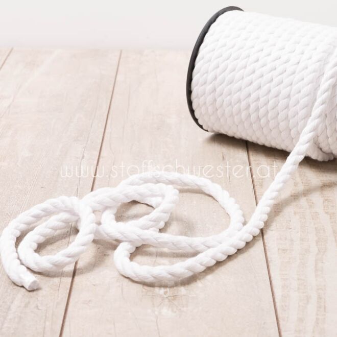 10mm Kordel "soft" weiß