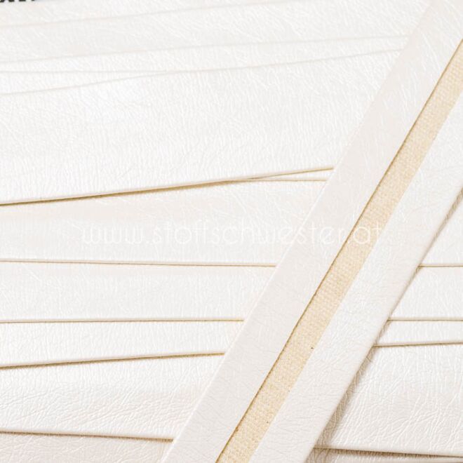 25mm Metallic-Schrägband ecru