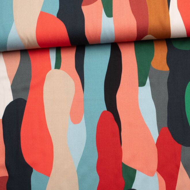 Viskose Abstrakte Farbströme bunt