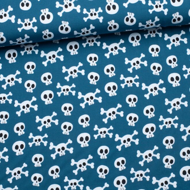 Jersey "Totenköpfe" blau