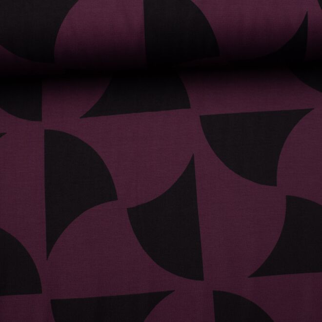 Premium Ramie-Viskosejersey "Hemisphere" beere