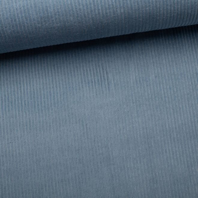 Baumwollcord "Marty" rauchblau