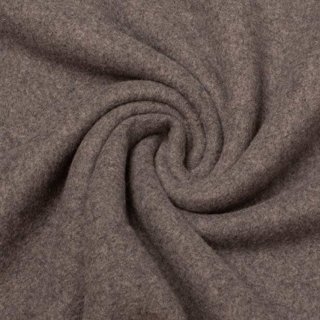 Bio-Baumwoll-Fleece dunkelgrau-meliert