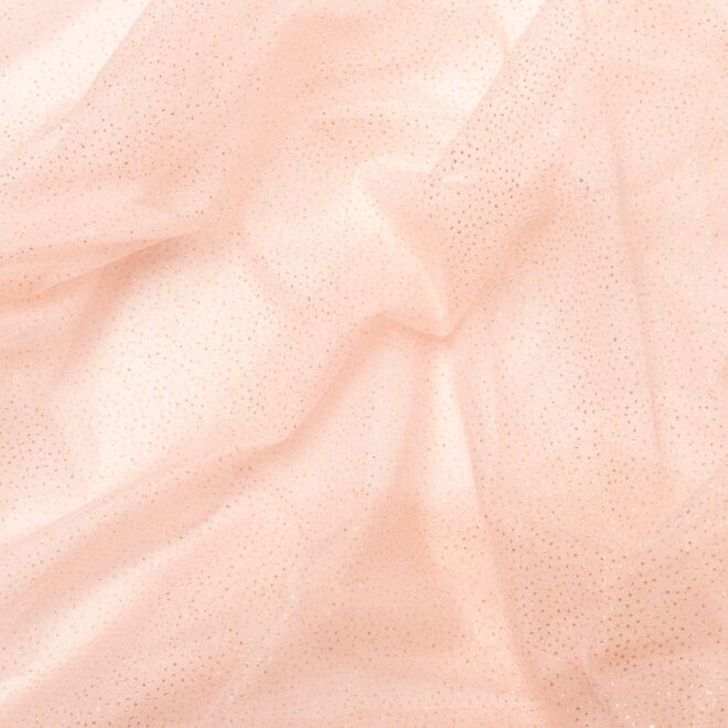 Glitzertüll "Sparkle" rose/gold