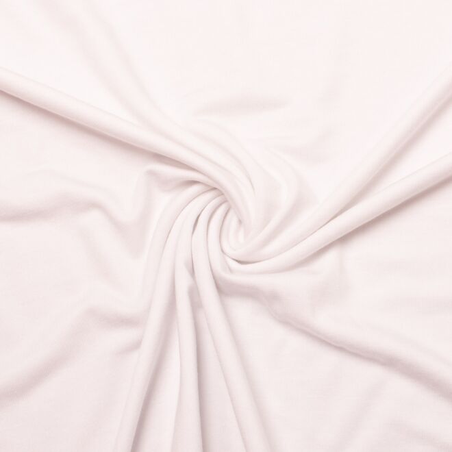 Tencel-Modaljersey "Sara" weiß