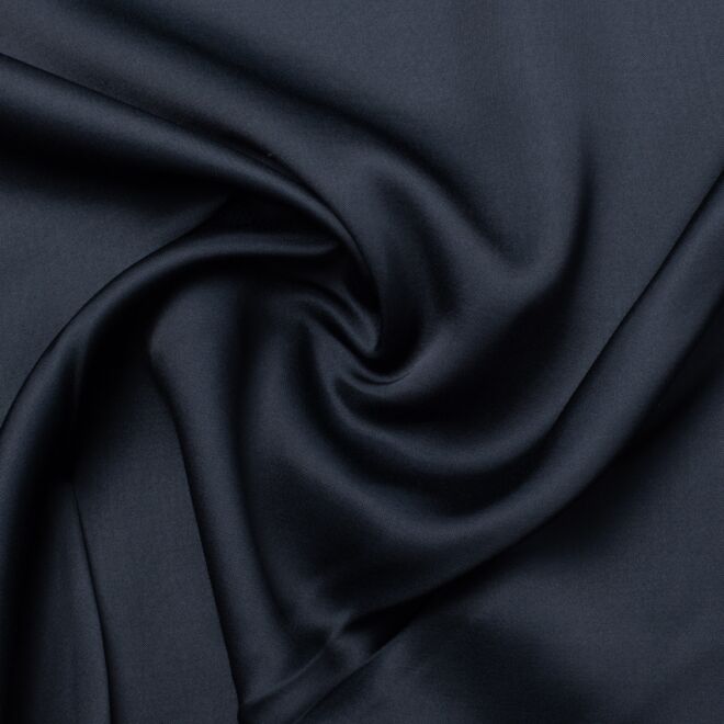 Viskose-Satin "Grace" navy