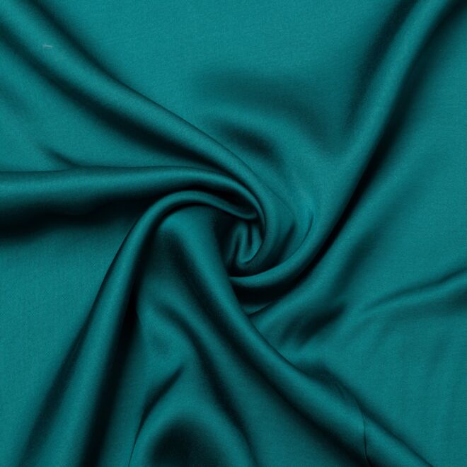 Viskose-Satin "Grace" petrol