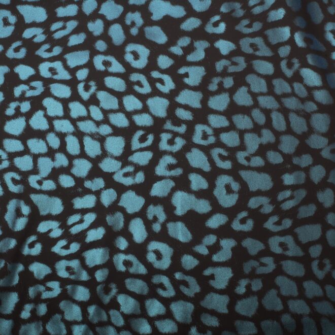 Regenjackenstoff Shimmer-Leo mit Fleecefutter