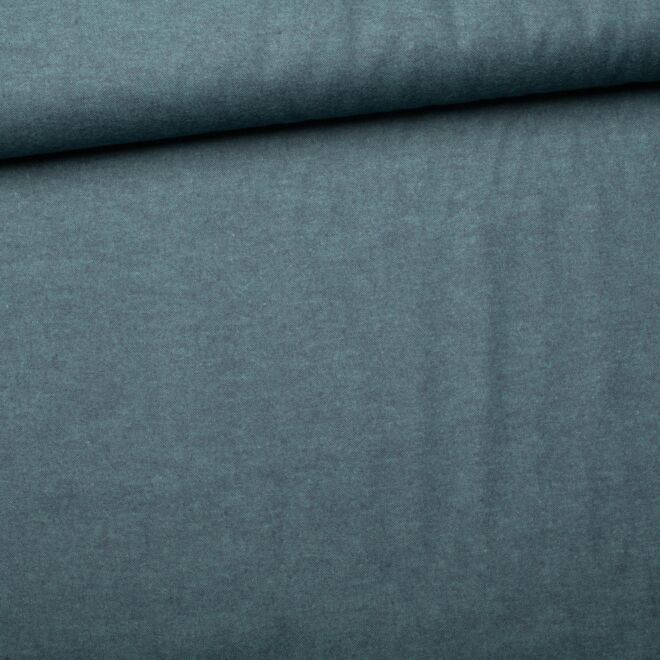 Baumwolle-Flanell "Hudson" dunkelpetrol