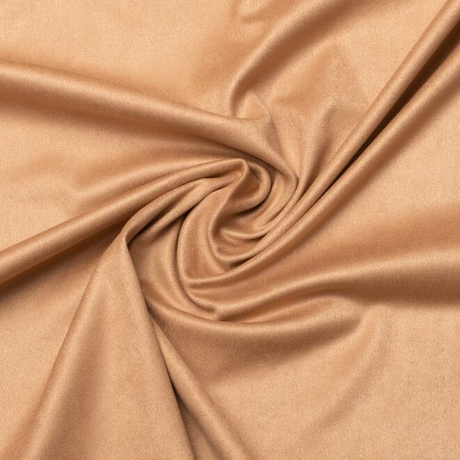 Stretch-Velours-Kunstleder hellbeige (made in Italy)