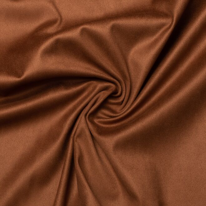Stretch-Velours-Kunstleder cognac (made in Italy)