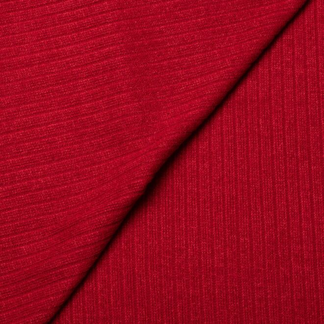 Viskose-Rippstrick bordeauxrot (made in Italy)