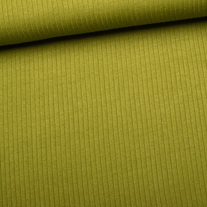 Viskose-Rippstrick grün (made in Italy)